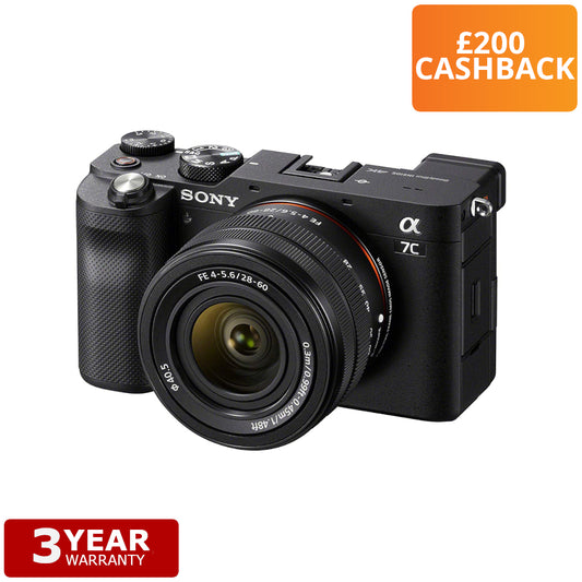 Sony ILCE-7CL | α7C Body + Zoom Lens (28-60mm) (Black)