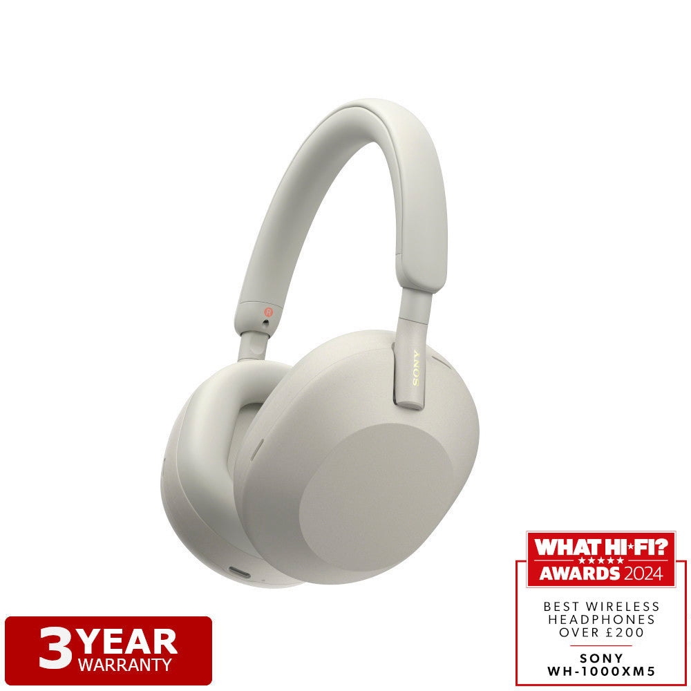 Sony WH-1000XM5 | Wireless Noise Cancelling Hi-Res Headphones - Silver