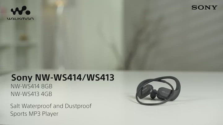 SONY NW-WS413 4GB Waterproof Walkman Sports Swimming MP3 Player